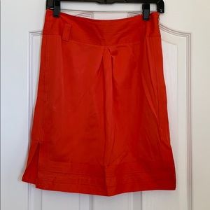 Leifsdottir Anthropology orange skirt short cute